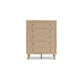 Ashley Ciel Tall Dresser Chest | 5 Drawers w Metal Handles | Brown and Bronze BM332822