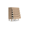 Ashley Ciel Tall Dresser Chest | 5 Drawers w Metal Handles | Brown and Bronze BM332822