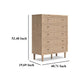 Ashley Ciel Tall Dresser Chest | 5 Drawers w Metal Handles | Brown and Bronze BM332822