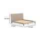 Ashley Ciel Low Profile California King Bed | Upholstered Headboard | Gray