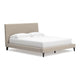 Ashley Ciel Low Profile California King Bed | Upholstered Headboard | Gray