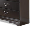 Ashley Yara Wide Dresser | Classic Black Finish | 6 Drawers | Pewter Handles BM332827