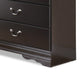 Ashley Yara Wide Dresser | Classic Black Finish | 6 Drawers | Pewter Handles BM332827