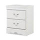 Ashley Roso Wide Dresser | Classic White | 25’’ | 2 Drawers | Pewter Handles BM332832