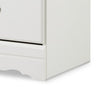 Ashley Roso Wide Dresser | Classic White | 25’’ | 2 Drawers | Pewter Handles BM332832