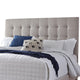Ashley Dolante Queen Bed Button Tufted Beige Polyester Headboard BM332836