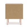Ashley Viso Nightstand | 25’’ | 1 Drawer | Champagne | Retro Blush Pink Finish BM332839