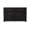 Ashley Cyme Wide Dresser | 6 Drawers | Modern Dark Charcoal Brown Laminate BM332840