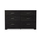 Ashley Cyme Wide Dresser | 6 Drawers | Modern Dark Charcoal Brown Laminate BM332840