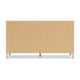 Ashley Mooran Wide Dresser | 6 Drawers | White Marble Finish | Brown Beige