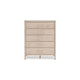 Ashley Mooran Tall Dresser Chest | 5 Drawers | Marble Finish | Brown Beige BM332843