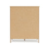 Ashley Mooran Tall Dresser Chest | 5 Drawers | Marble Finish | Brown Beige BM332843