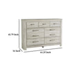 Ashley Simon Wide Dresser | 7 Drawers | Laminate Rustic Gray Whitewash Finish BM332852