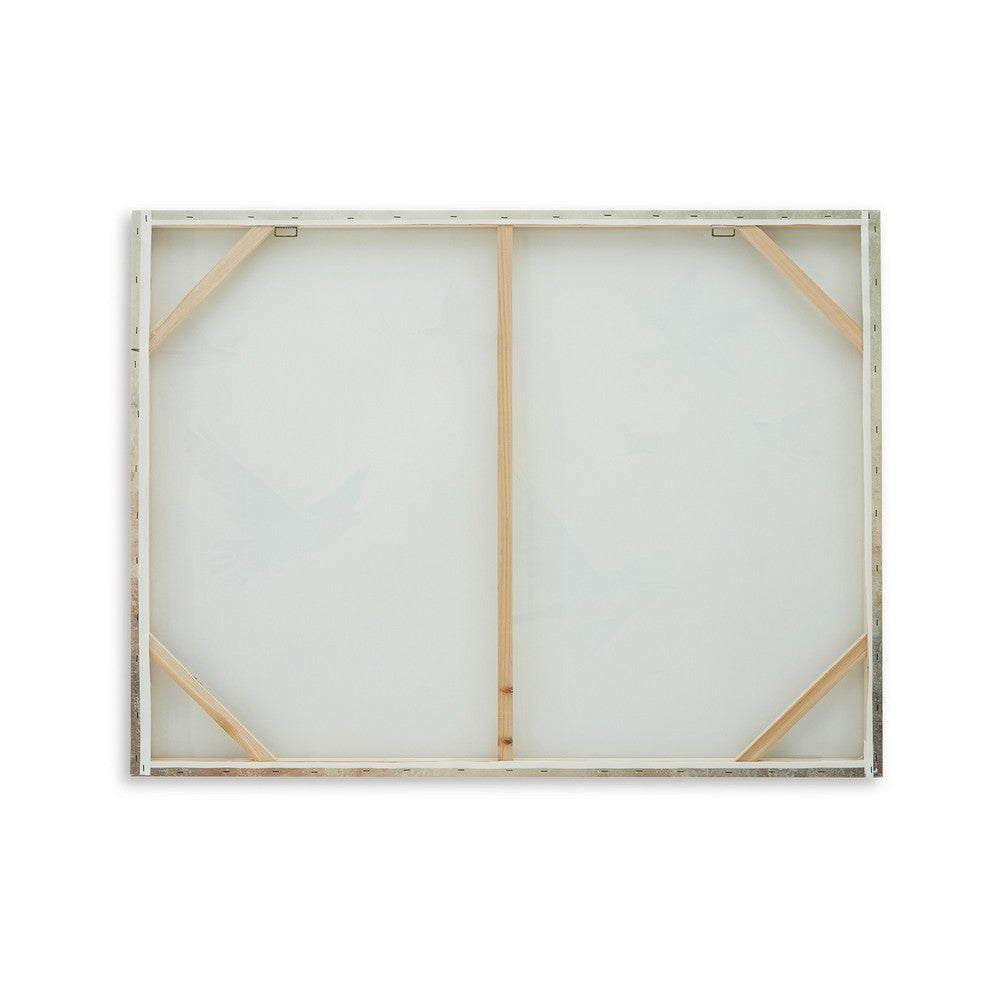 Ashley Accent Wall Decor | 36x48 | Brown Hand Painted Canvas | Flocking Birds BM332855