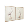 Ashley Accent Framed Wall Art Set of 2 | 30x40 | Painted Canvas | Heron Birds