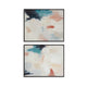 Ashley Framed Wall Art Set of 2 | 24x30 Painted Canvas | Abstract Pink Blue BM332857