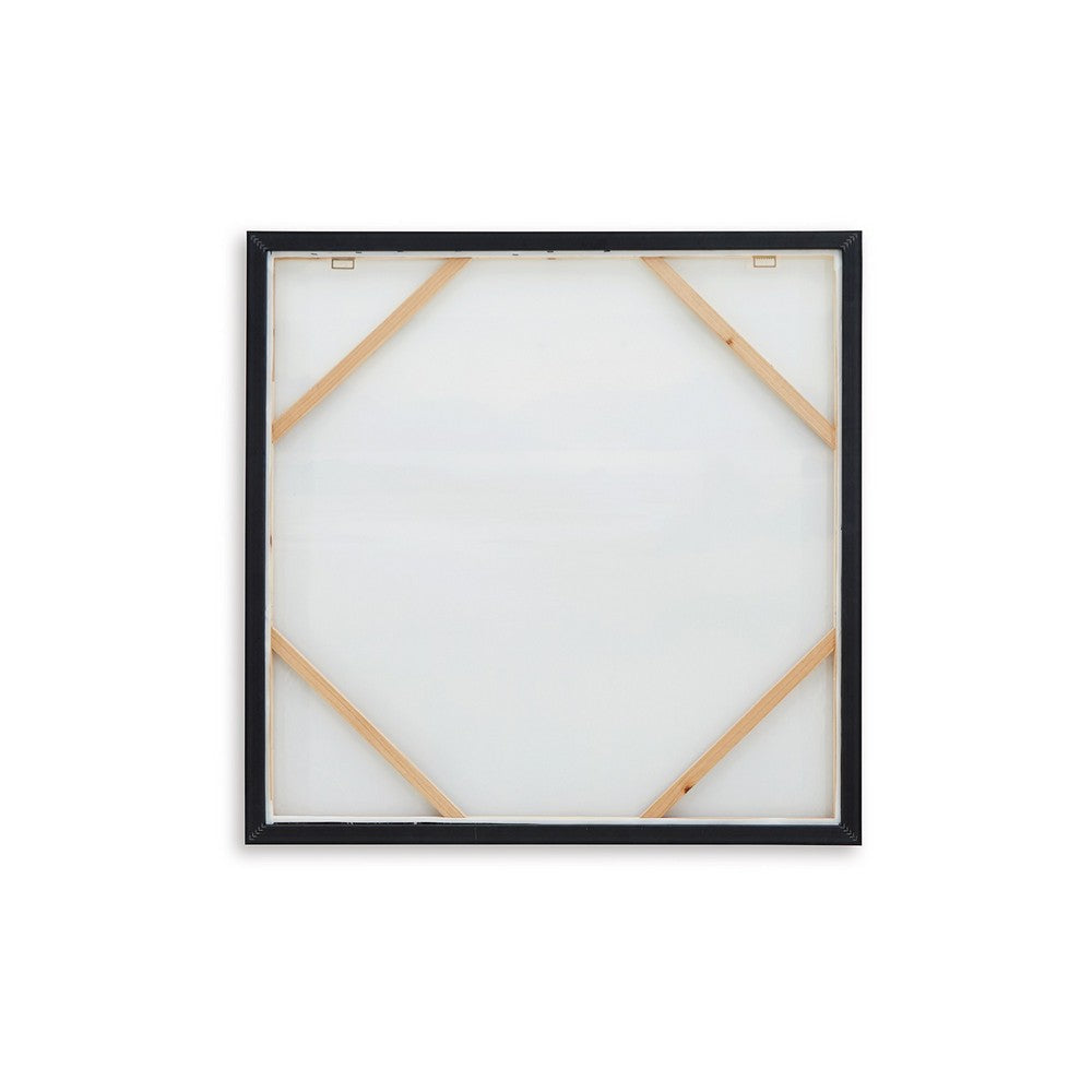 Ashley Framed Wall Art | 40x40 Painted Canvas | Lakeside Mountain Landscape BM332859
