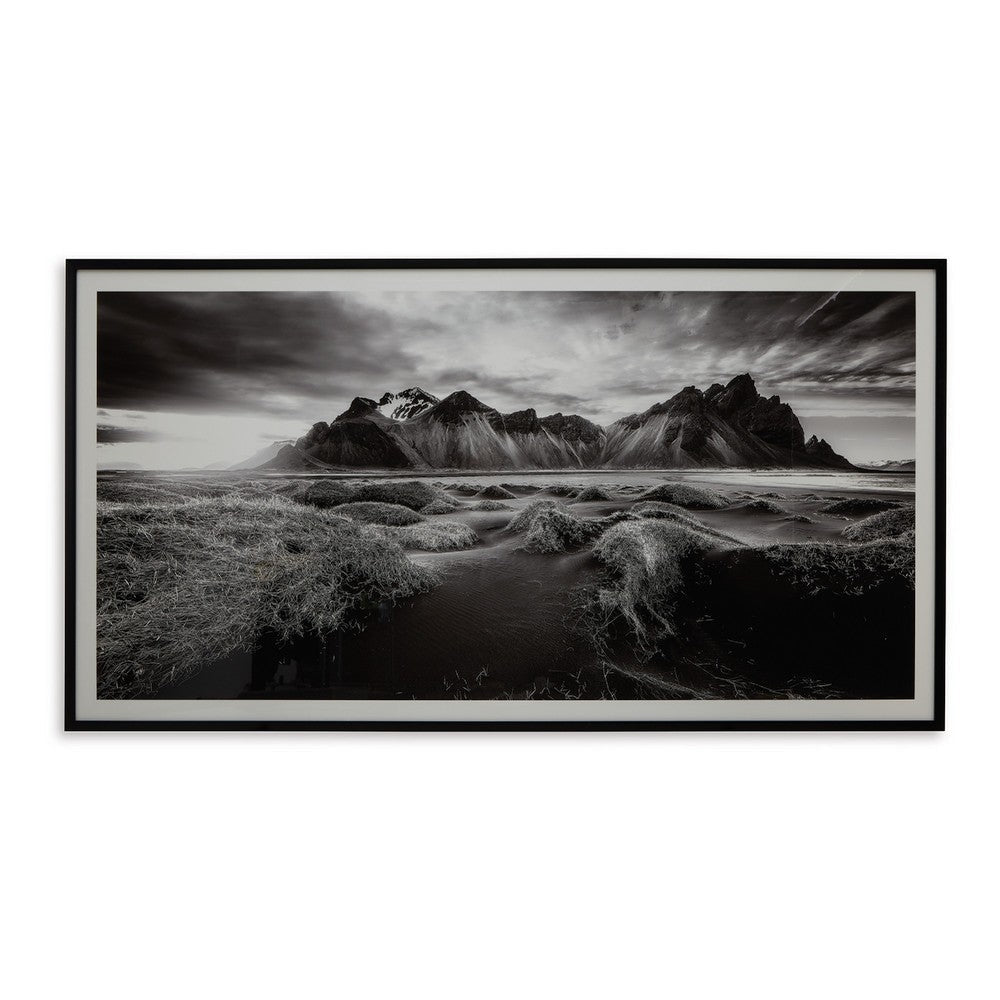 Ashley Framed Wall Art | Mountain and River Print | 47x87 Black and White BM332865