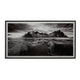 Ashley Framed Wall Art | Mountain and River Print | 47x87 Black and White BM332865