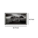 Ashley Framed Wall Art | Mountain and River Print | 47x87 Black and White BM332865