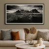 Ashley Framed Wall Art | Mountain and River Print | 47x87 Black and White