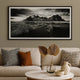 Ashley Framed Wall Art | Mountain and River Print | 47x87 Black and White