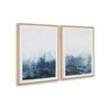 Ashley Holine 2 Piece Wall Art Set | 24x30 | Blue and White Abstract Canvas