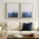 Ashley Holine 2 Piece Wall Art Set | 24x30 | Blue and White Abstract Canvas BM332876