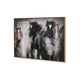 Ashley Hose Wall Art | 36x48 Painted Canvas Brown Black White Running Horses BM332882