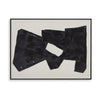 Ashley Garcy Wall Art Painting | 30x40 | Black Cream Framed Abstract Decor