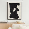 Ashley Garcy Wall Art Painting | 30x40 | Black Cream Framed Abstract Decor