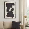 Ashley Garcy Wall Art Painting | 30x40 | Black Cream Framed Abstract Decor