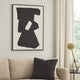 Ashley Garcy Wall Art Painting | 30x40 | Black Cream Framed Abstract Decor