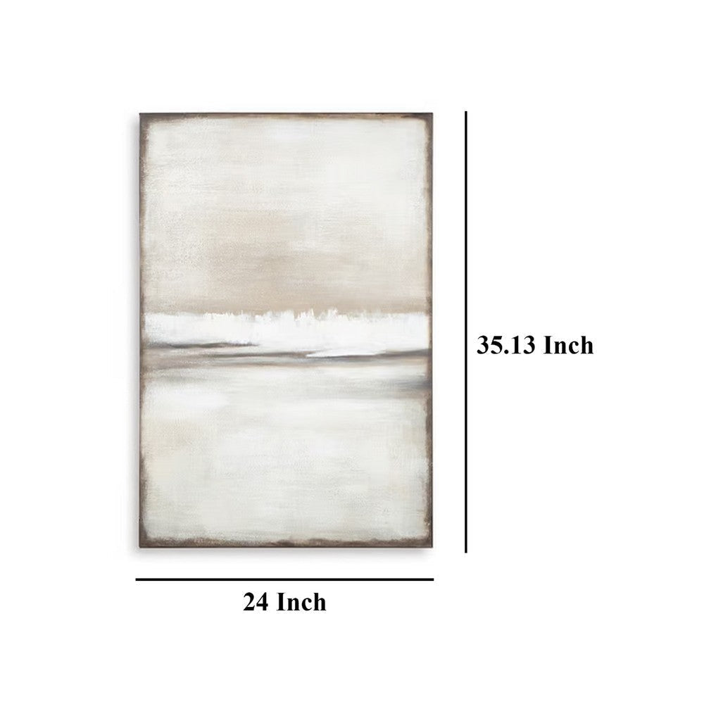 Ashley Dune 2 Piece Wall Art Set | 24x35 | Tan | Brown Hand Painted Canvas BM332897