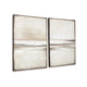 Ashley Dune 2 Piece Wall Art Set | 24x35 | Tan | Brown Hand Painted Canvas