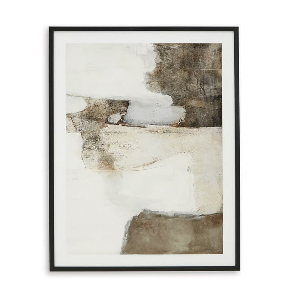 Ashley Aldrich Wall Art | 30x40 | Acrylic Front | Framed Brown White Print BM332899