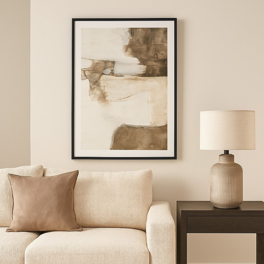 Ashley Aldrich Wall Art | 30x40 | Acrylic Front | Framed Brown White Print BM332899