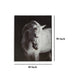 Ashley Arc Horse Silhouette Wall Art Painting | 40x50 | Black White Canvas