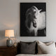 Ashley Arc Horse Silhouette Wall Art Painting | 40x50 | Black White Canvas
