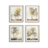 Ashley Foryn 4 Piece Wall Art Set | 23x27 | Spring Trees Print w Brown Frame