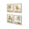 Ashley Foryn 4 Piece Wall Art Set | 23x27 | Spring Trees Print w Brown Frame BM332903