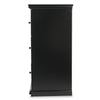 Ashley Boli 63’’ Wide Dresser | 6 Storage Drawers Modern Black Molded Trim BM332904
