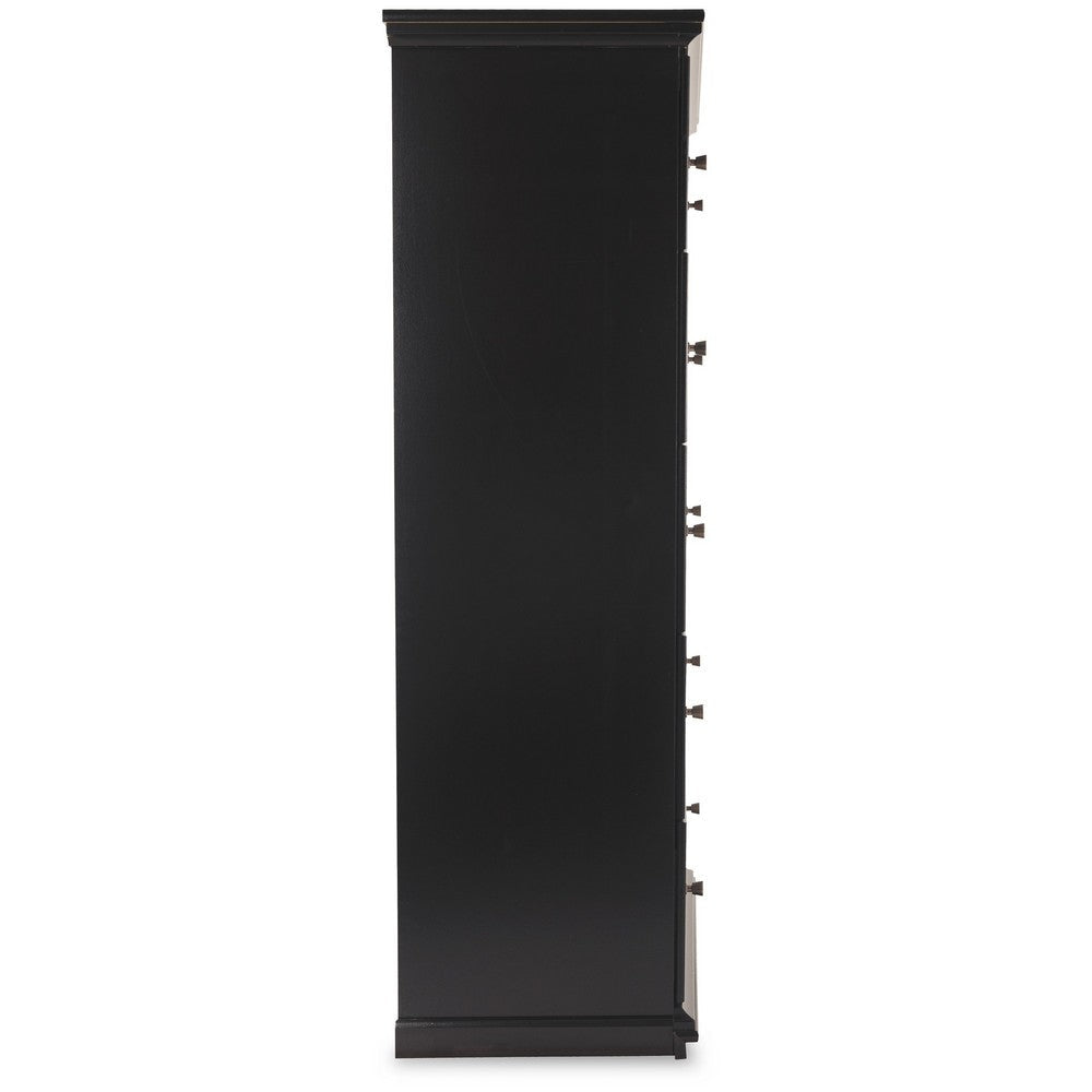 Ashley Boli Tall Dresser Chest | 5 Storage Drawers Black Molded Trim Details BM332905