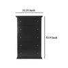 Ashley Boli Tall Dresser Chest | 5 Storage Drawers Black Molded Trim Details BM332905
