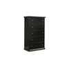 Ashley Boli Tall Dresser Chest | 5 Storage Drawers Black Molded Trim Details