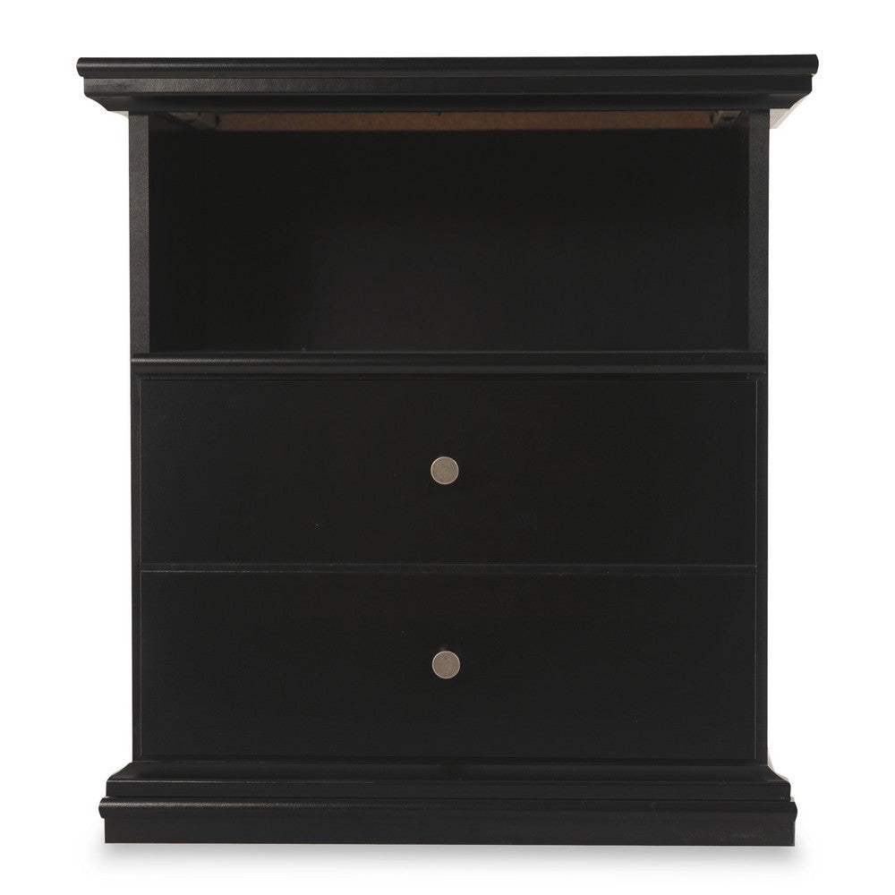 Ashley Boli Nightstand | 1 Storage Drawers | 24’’ | Black Molded Trim Details BM332906