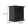 Ashley Boli Nightstand | 1 Storage Drawers | 24’’ | Black Molded Trim Details BM332906