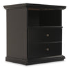 Ashley Boli Nightstand | 1 Storage Drawers | 24" | Black Molded Trim Details