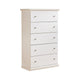 Ashley Twik Tall Dresser Chest | 5 Storage Drawers White Molded Trim Details