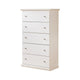 Ashley Twik Tall Dresser Chest | 5 Storage Drawers White Molded Trim Details BM332907